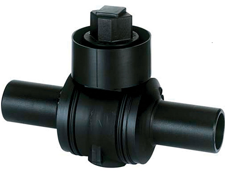 Кран шаровый полиэтиленовый ПНД газ Ду 110 Кран шаровый полиэтиленовый ПНД газ Ду 110